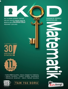 11. Sınıf KOD Matematik Haftalık Sarmal Deneme- 30 Haftalık