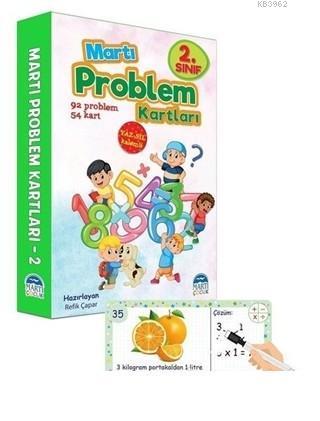 2. Sınıf Problem Kartları - Yaz Sil Kalemli