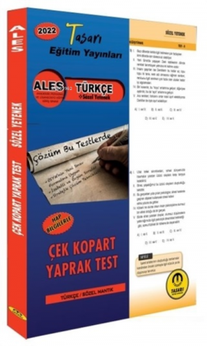 2022 ALES Türkçe Çek Kopar Yaprak Test