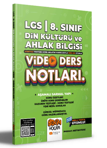 2022 LGS 8.Sınıf Din Kültürü ve Ahlak Bilgisi Video Ders Notları (Konu