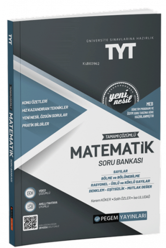 2022 Üniversite Sınavlarına Hazırlık TYT Tamamı Çözümlü Matematik Soru