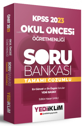 2023 ÖABT Okul Öncesi Öğretmenliği Tamamı Çözümlü Soru Bankası