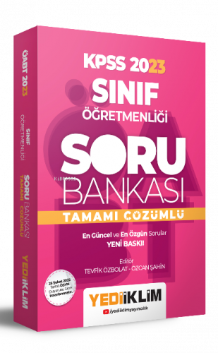 2023 ÖABT Sınıf Öğretmenliği Tamamı Çözümlü Soru Bankası