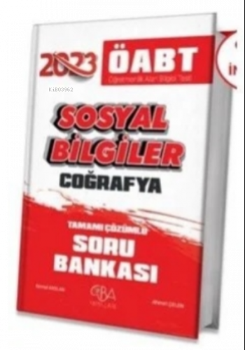 2023 ÖABT Sosyal Bilgiler Coğrafya Soru Bankası Çözümlü