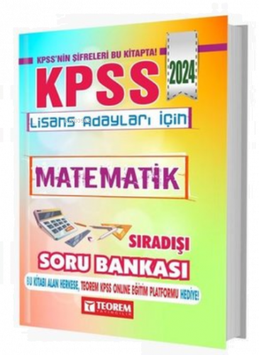 2024 KPSS Lisans Matematik Sıradışı Soru Bankası