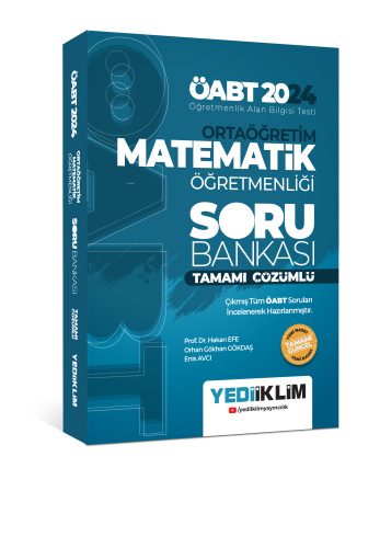 2024 ÖABT Ortaöğretim Matematik Öğretmenliği Tamamı Çözümlü Soru Banka