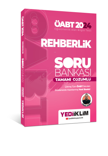 2024 ÖABT Rehberlik Tamamı Çözümlü Soru Bankası