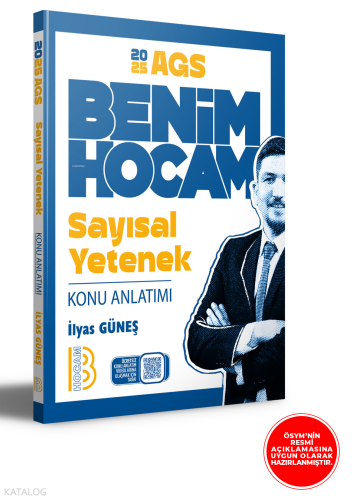 2025 AGS Sayısal Yetenek Konu Anlatımı Benim Hocam Yayınları