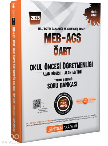 2025 MEB-AGS-ÖABT Okul Öncesi Öğretmenliği Alan Bilgisi - Alan Eğitimi