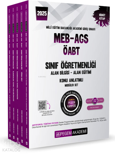 2025 MEB-AGS-ÖABT Sınıf Öğretmenliği Konu Anlatımlı Set (5 Kitap)