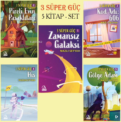 3 Süper Güç-5 Kitap Set