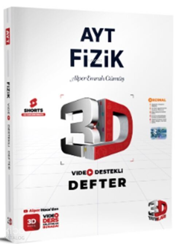 3D Yayınları AYT Fizik Video Destekli Defter