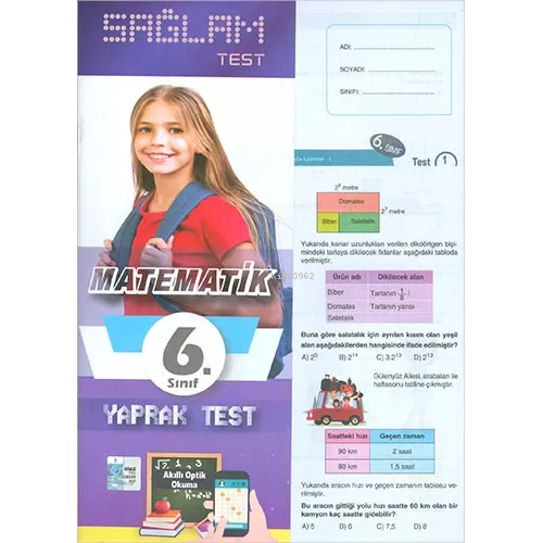 6.Sınıf Matematik Sağlam Yaprak Test