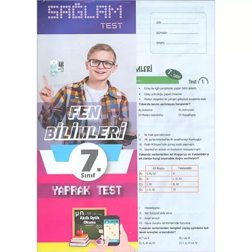 7.Sınıf Fen Bilimleri Sağlam Yaprak Test