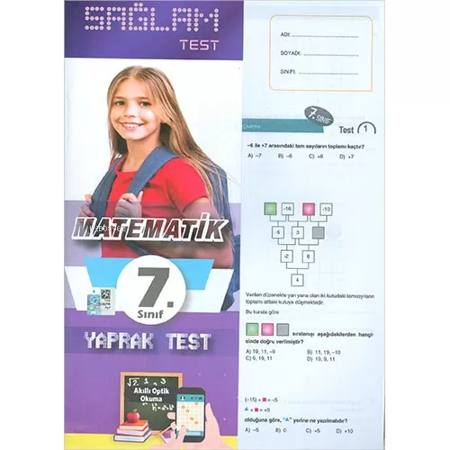 7.Sınıf Matematik Sağlam Yaprak Test