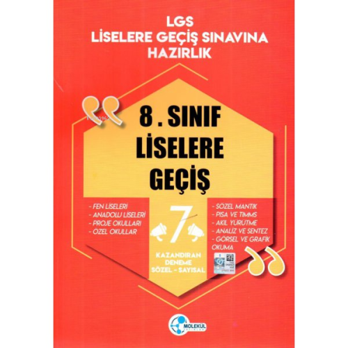 8. Sınıf LGS Sözel Sayısal 7 Kazandıran Deneme