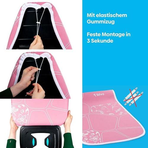 Bügelbrett Tuch Rosa XL Filzig