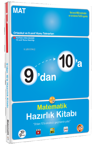 9'dan 10'a Matematik Hazırlık Kitabı