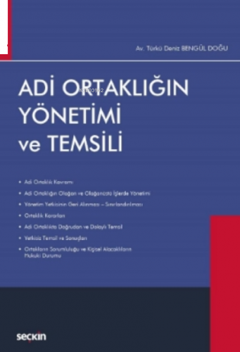 Adi Ortaklığın Yönetimi ve Temsili