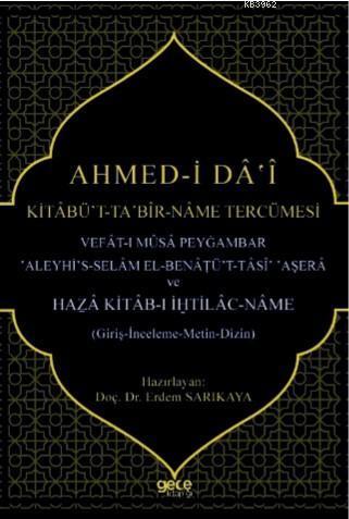 Ahmed - i Da - i Kitabüt Ta Bir - Name Tercümesi