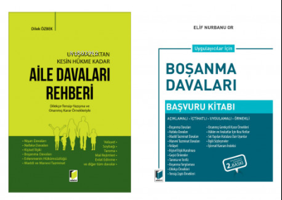 Aile Davaları Rehberi + Boşanma Davaları Başvuru Kitabı (2 Kitap Kampa