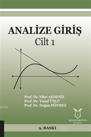 Analize Giriş Cilt 1