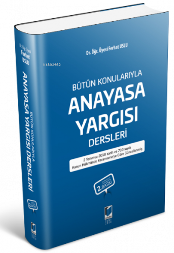 Anayasa Yargısı Dersleri