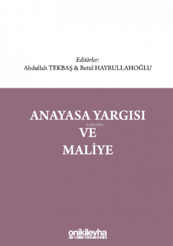 Anayasa Yargısı ve Maliye