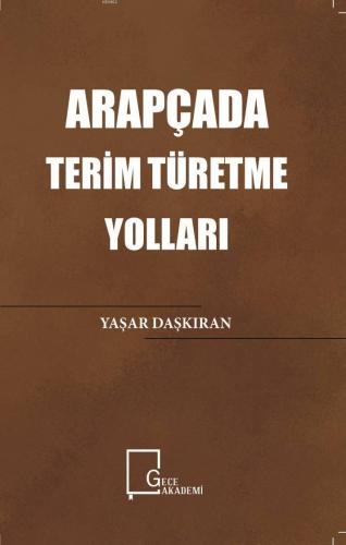 Arapçada Terim Türetme Yolları