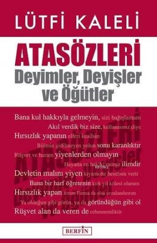 Atasözleri Deyimler Deyişler ve Öğütler