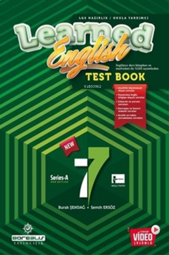 Borealıs 7.Sınıf Learned Englısh Test Book *Yeni*