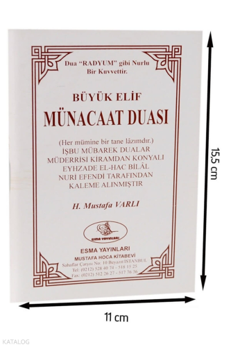 Büyük Elif Münacaat Duası