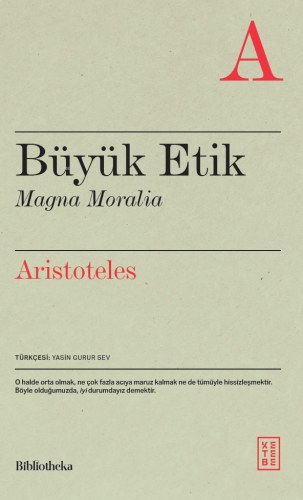 Büyük Etik;Magna Moralia