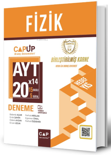 Çap Yayınları AYT Fizik 20 X 14 Up Deneme