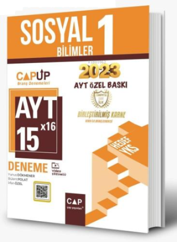 Çap Yayınları AYT Sosyal Bilimler 1 15X16 Up Deneme 2023 Özel Baskı