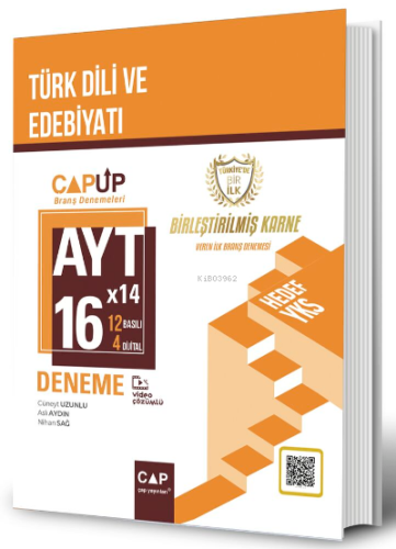 Çap Yayınları AYT Türk Dili ve Edebiyatı 16 X 24 Up Deneme