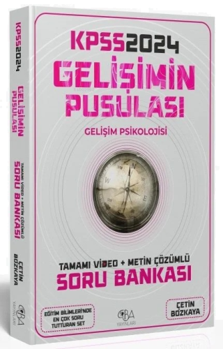 CBA Yayınları 2024 KPSS Eğitim Bilimleri Gelişim Psikolojisinin Pusulası Soru Bankası Video Çözümlü CBA Yayınları
