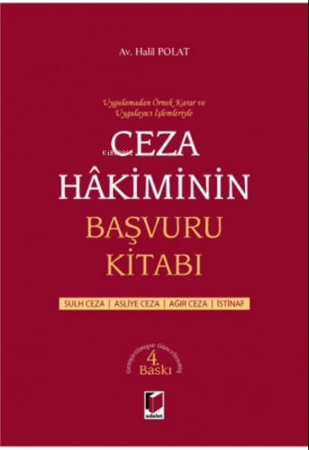 Ceza Hakiminin Başvuru Kitabı