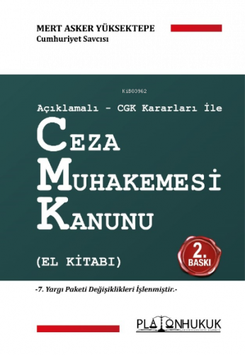 Ceza Muhakemesi Kanunu ;(El Kitabı)