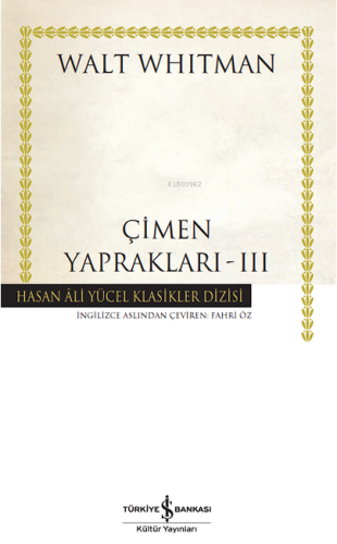 Çimen Yapraklari – Iii - Ciltli