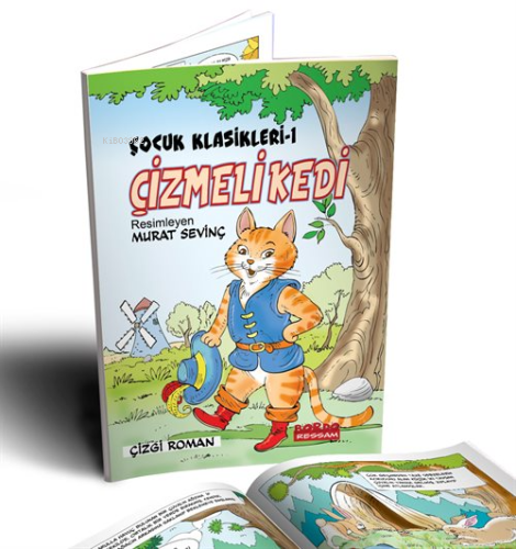 Çizmeli Kedi Renkli Çizgi Roman / Çocuk Klasikleri 1