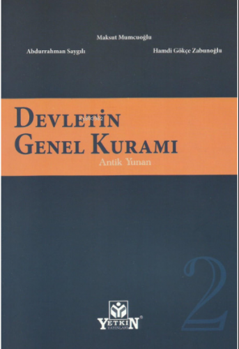 Devletin Genel Kuramı (Cilt 2);Antik Yunan