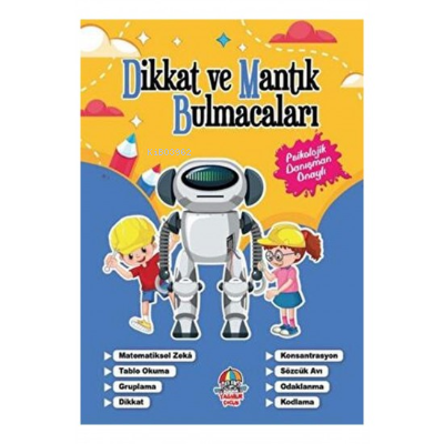 Dikkat ve Mantık Bulmacaları Lacivert Kitap