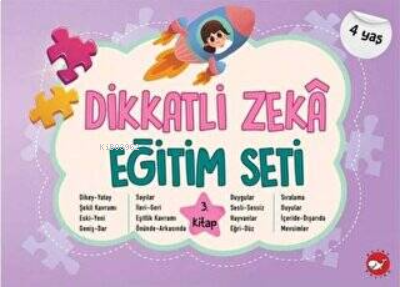 Dikkatli Zeka Eğitim Seti 3. Kitap (4 Yaş)