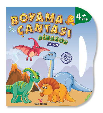 Dinozorlar çantalı boyama kitabı