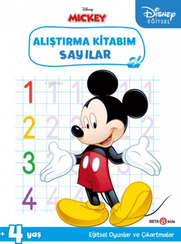 Disney Eğitsel Çıkartmalı Mickey Alıştırma Kitabım Sayılar