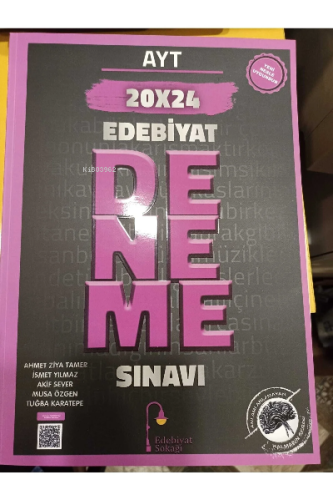 Edebiyat Sokağı Ayt Edebiyat Deneme