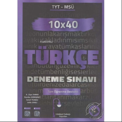 Edebiyat Sokağı Tyt Türkçe Deneme 10X40