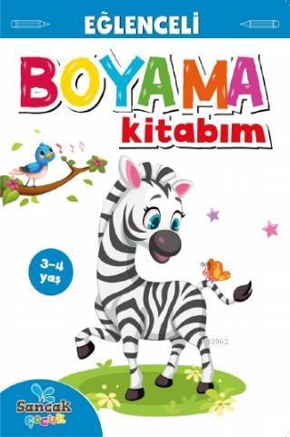 Eğlenceli Boyama Kitabım - Mavi Kitap; 3-4 Yaş