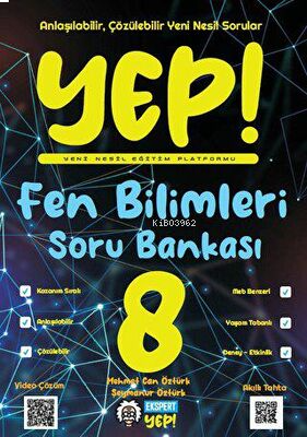 Ekspert Yayınları Yep! Fen Bilimleri 8. Sınıf Soru Bankası